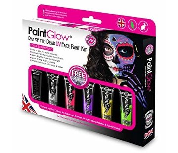 Love Shy Cosmetics PaintGlow Day of the Dead UV face paint set