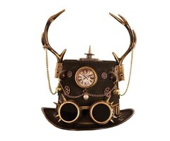 Partyline Steampunk hat with antlers