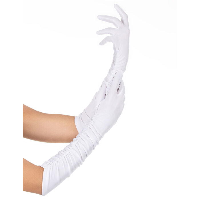 Partyline White Long Gloves Long 55 cm