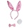 Bunny set roze  3 delig