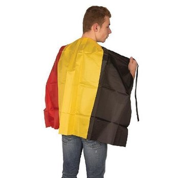 Partyline Cape Belgium - Cape de supporters noir-jaune-rouge