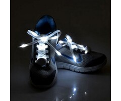 Breaklight.be LED Lacets de chaussures Blancs