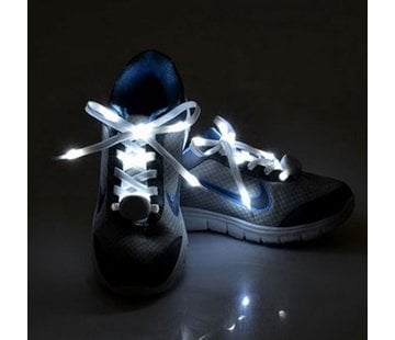 Breaklight.be LED Lacets de chaussures Blancs