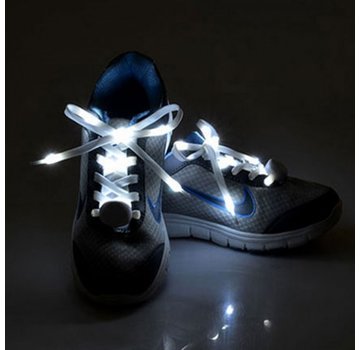 Breaklight.be LED Lacets de chaussures Blancs