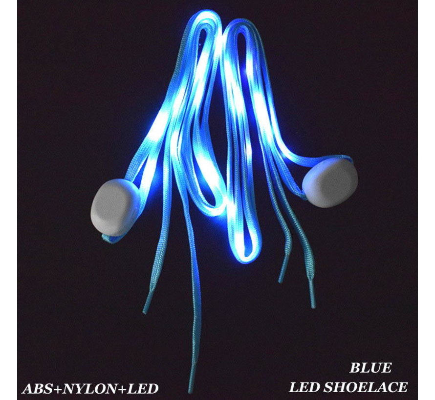 Blue LED Shoe Laces - 120 cm