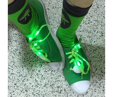 Breaklight.be Green LED Shoe Laces