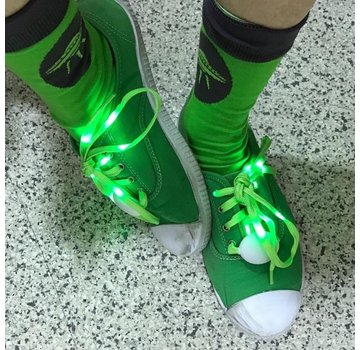 Breaklight.be Green LED Shoe Laces