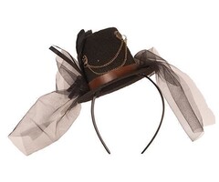Partyline Steampunk Mini chapeau sur diadème