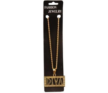 Partyline Necklace Diva | Golden chain