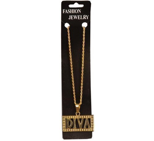 Partyline Halsketting Diva | Gouden ketting