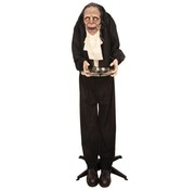 Partyline Bewegende oude butler 150 cm | Oude akelige knecht | Halloween deco