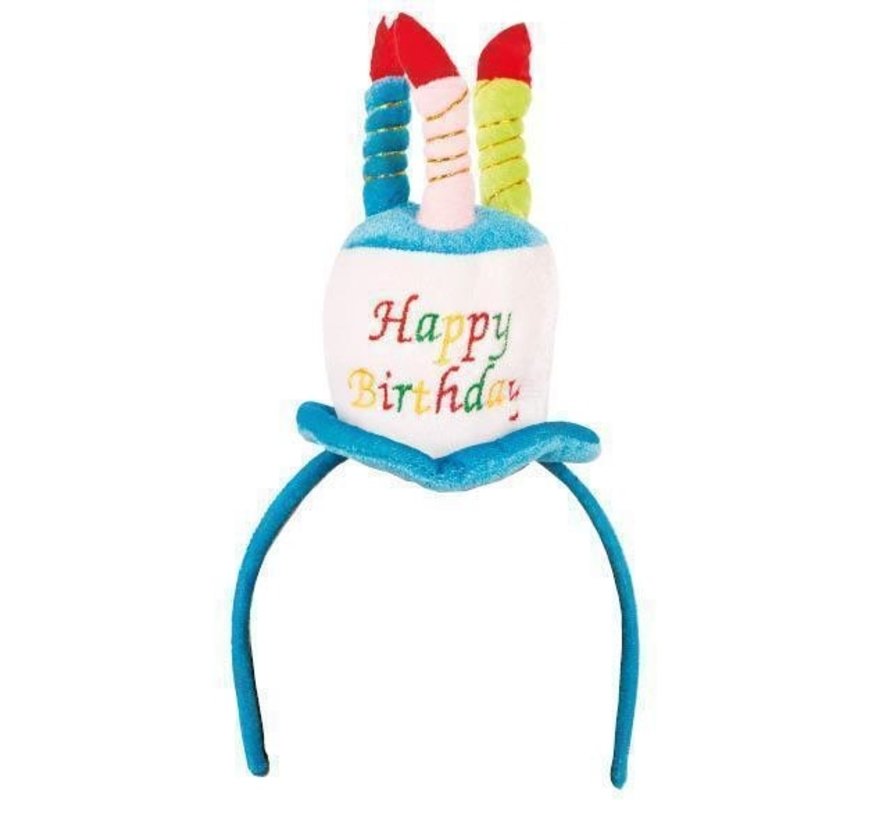 Hat Happy Birthday on diadem