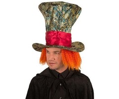 Partyline Chapeau Mad aux cheveux orange