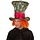 Hat Mad with orange hair