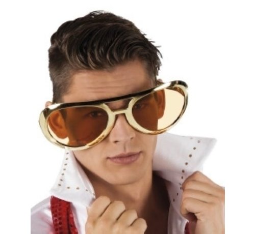 Partyline Big Gold Glasses Elvis