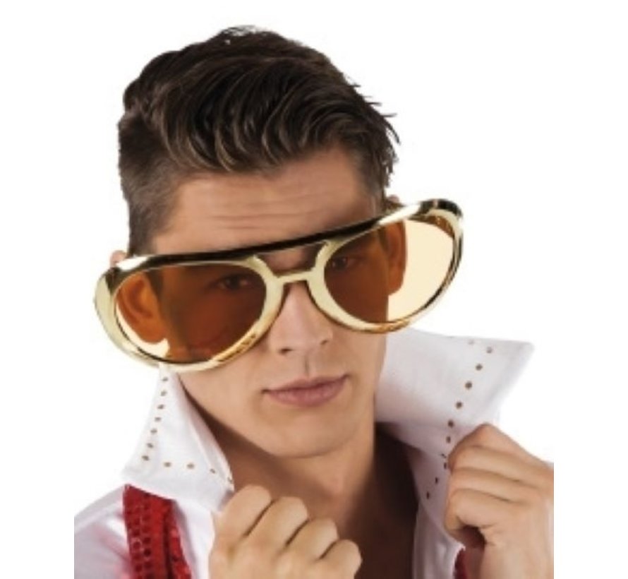 Grand lunette Elvis en or