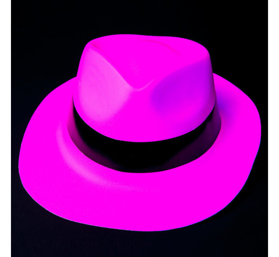 Neon pink bandit hat