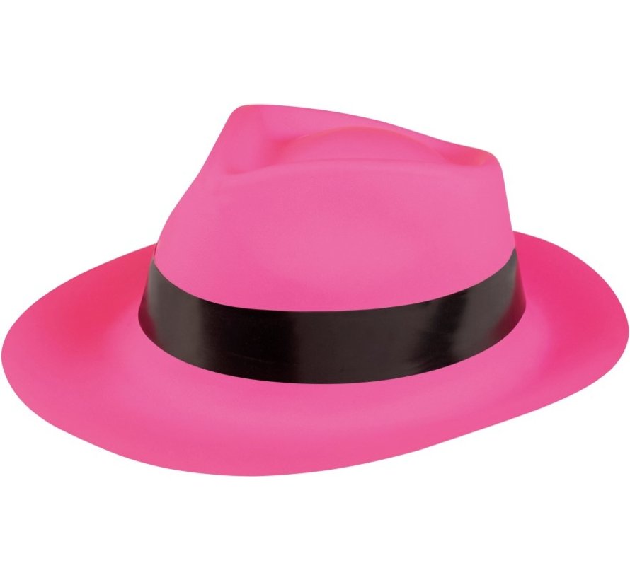 Neon pink bandit hat