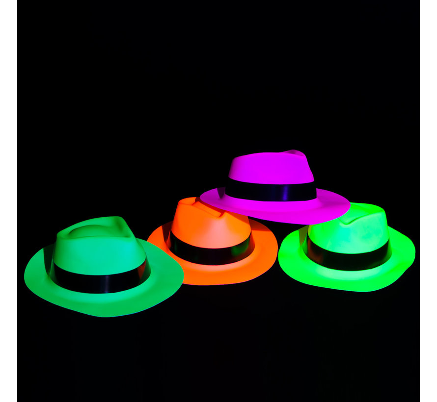 Chapeau de bandit vert fluo