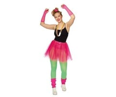 Partyline Ensemble de 4 pièces Tutu rose fluo