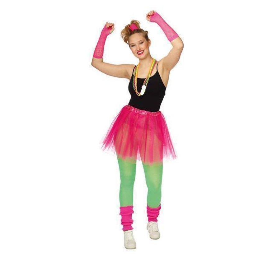 Ensemble Tutu rose fluo