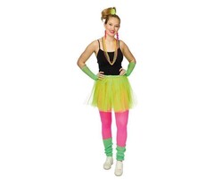 Partyline Neon green Tutu 4 parts set