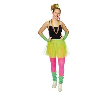 Partyline Ensemble de 4 pièces Tutu vert fluo