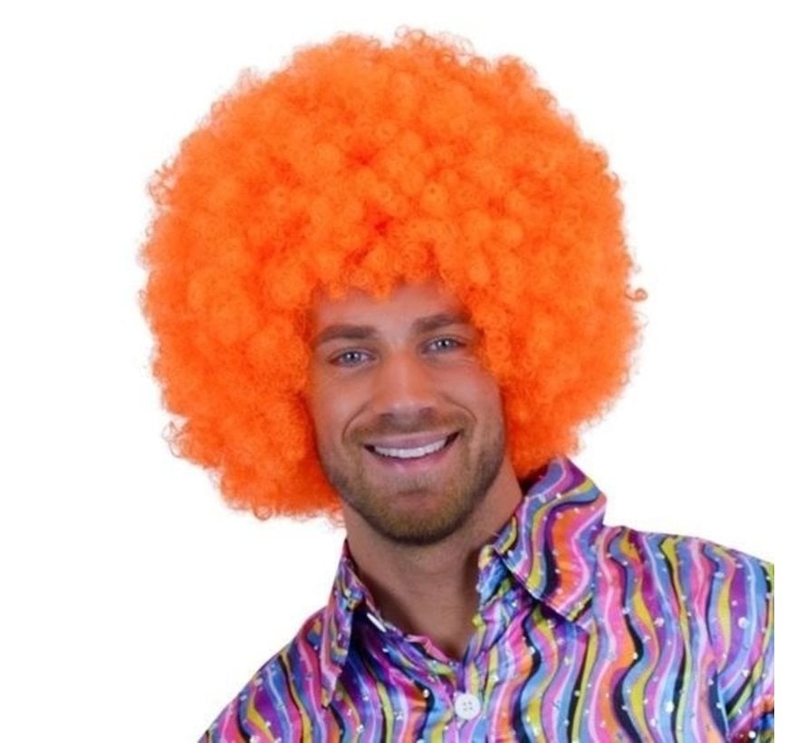 Perruque Afro Neon Curler Orange