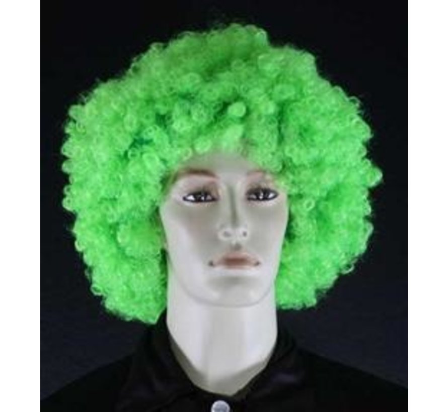Perruque Afro Neon Curler Vert