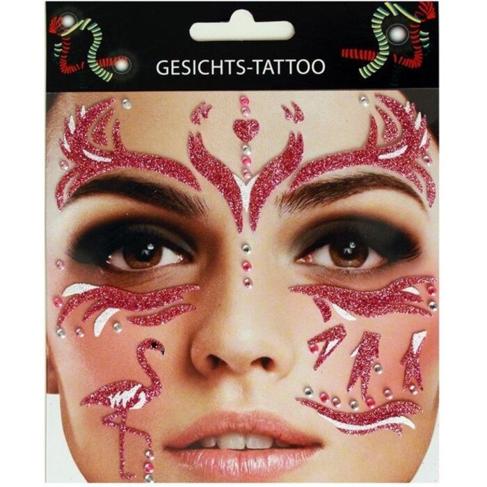Zoelibat - Eyecatcher Face Tattoo Stickers | Purple Flamingo