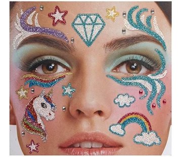 Zoelibat Gezicht Tattoo Stickers | Unicorn Dreams