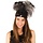 Bandeau Charleston noir avec plume