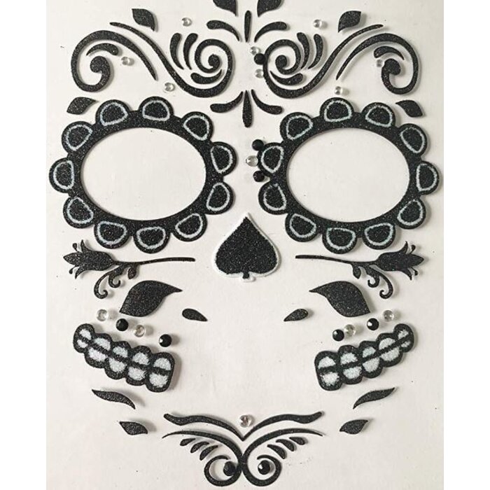 Zoelibat - Eyecatcher Gezicht Tattoo Stickers | Black Roses