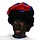 Black Piet Hat ( Blue / Red )