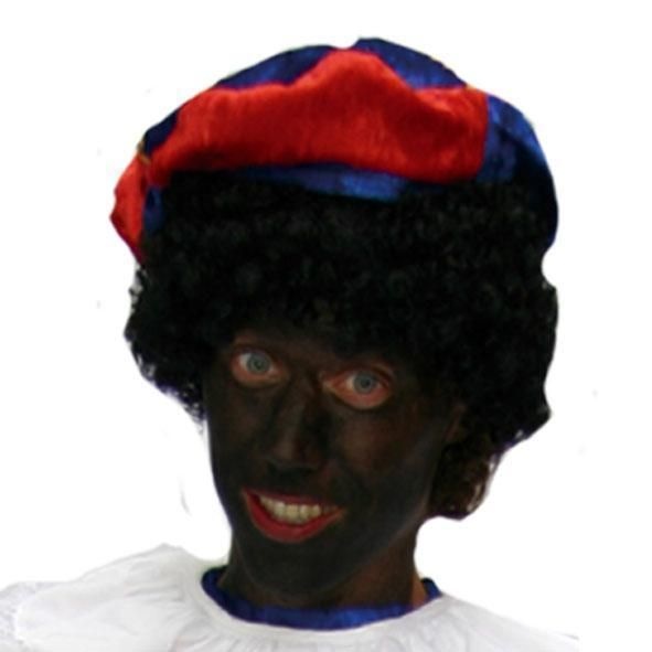 Partyline Zwarte pieten Muts ( Blauw/Rood )