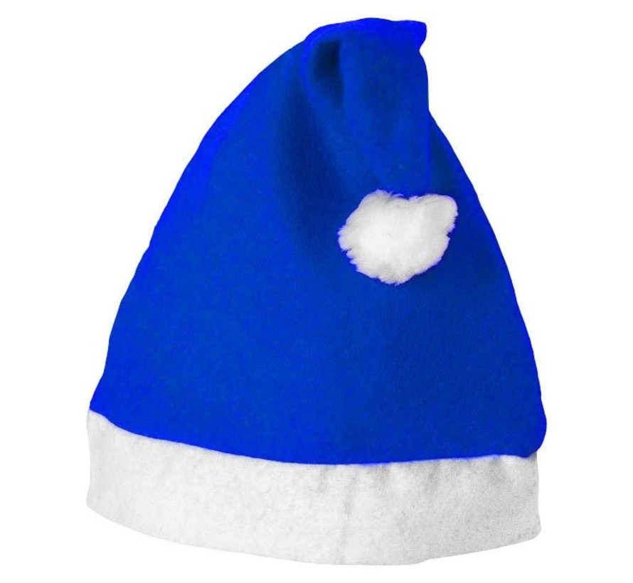 6 x Blue Santa Hat