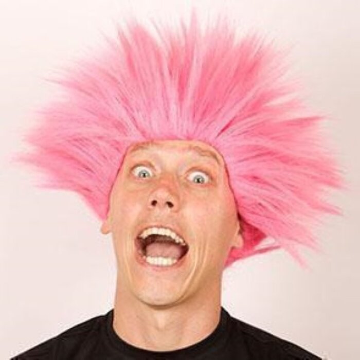 Partyline Wig Electric Shock Pink