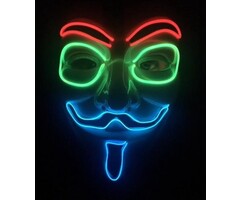 Breaklight.be Masker EL Wire Anonymous- V for Vendetta