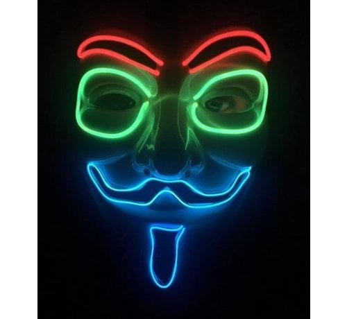 Breaklight.be Masker EL Wire Anonymous- V for Vendetta