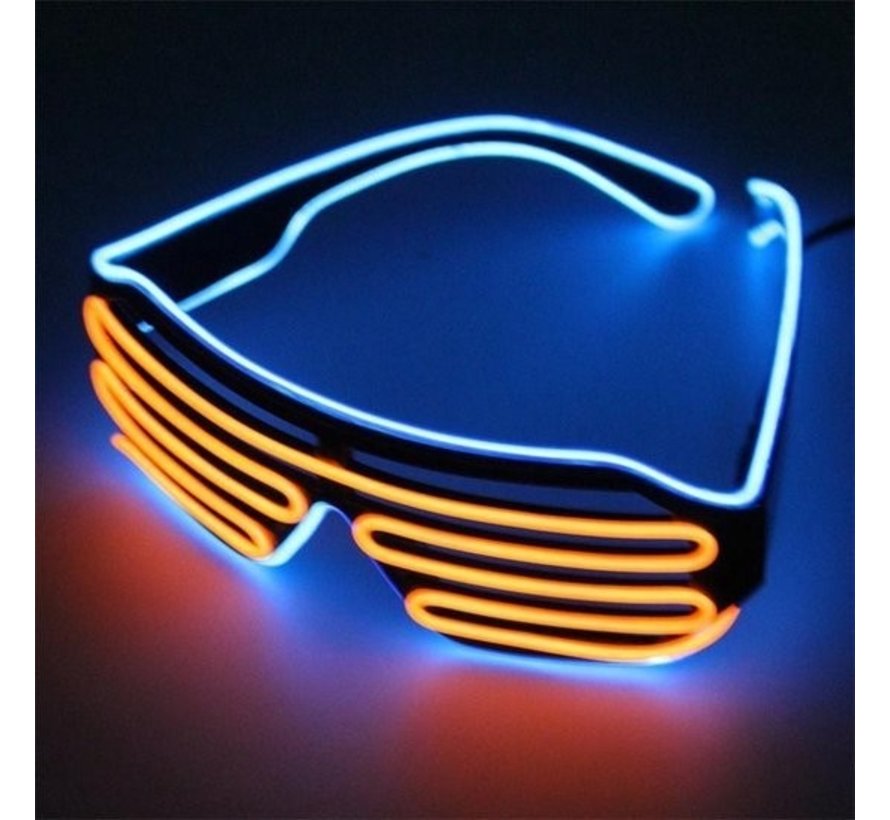 Lunettes El Wire Shutter Bleu / Orange