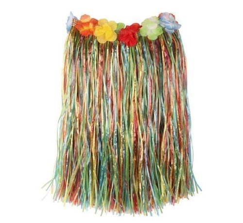 Partyline Raffia Jupe Multi + Fleurs 60cm