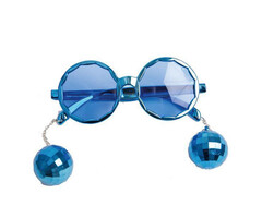 Partyline Disco Glasses blue with disco balls | Children's glasses