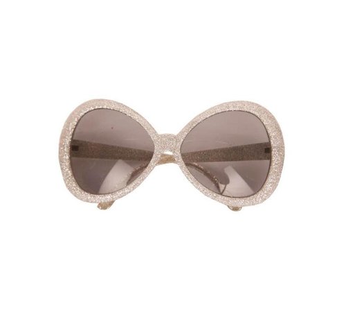 Partyline Lunettes Disco Brillant Argent