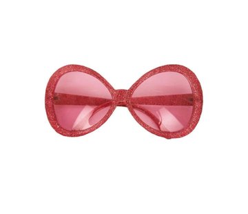 Partyline Lunettes Disco Brillant Rouge