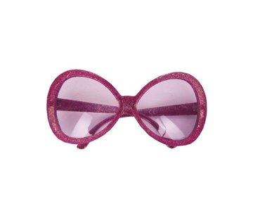 Partyline Disco Glasses Glitter Purple