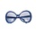Lunettes Disco Brillant Bleu