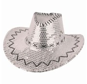 Partyline Silver cowboy hat with sequins |  Western