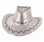 Cowboyhoed zilver met pailletten | Western