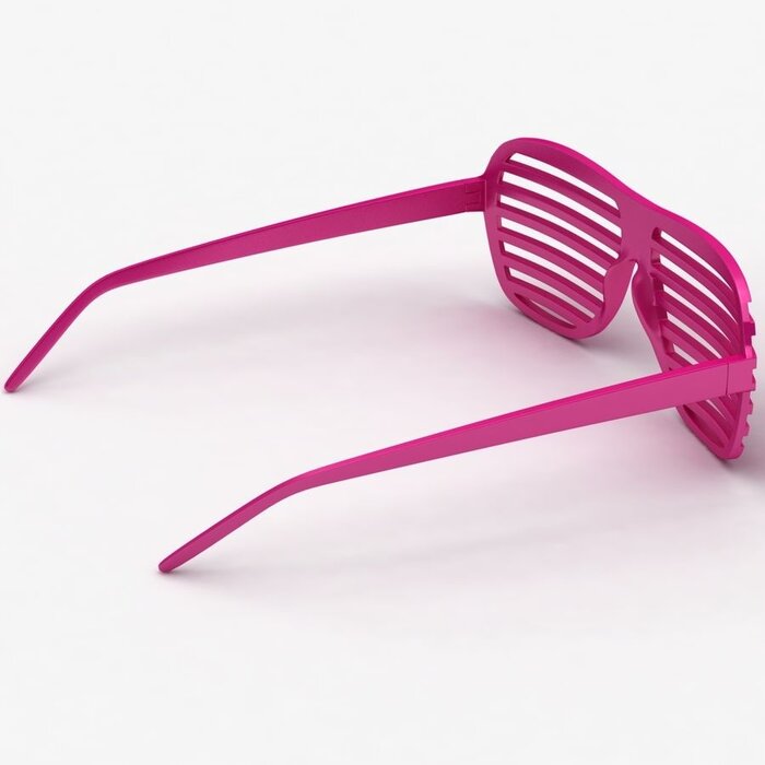 Partyline Disco Party Glasses Screen Pink | Shutter Shade Pink