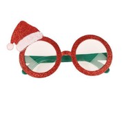 Partyline Kerstbril | Rode Bril met kerstversiering